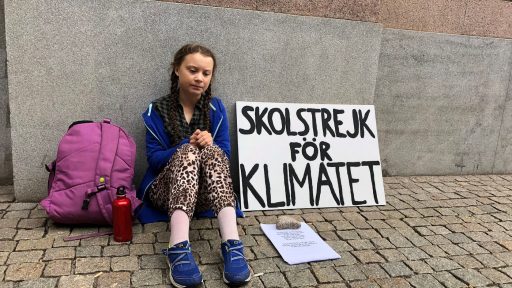 Greta at 15 in front of swedish parliament